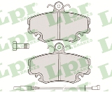 Jeu de 4 plaquettes de frein avant LPR 05P349 - OtoParts.ma
