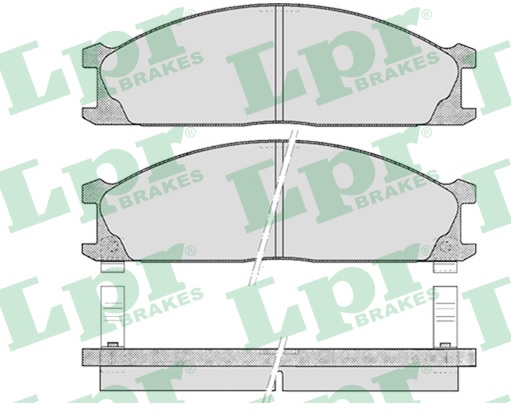 Jeu de 4 plaquettes de frein avant LPR 05P378 - OtoParts.ma