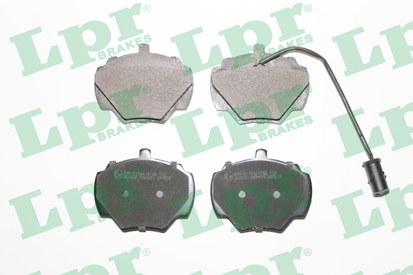 Jeu de 4 plaquettes de frein avant LPR 05P431 - OtoParts.ma