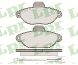 Jeu de 4 plaquettes de frein avant LPR 05P462 - OtoParts.ma