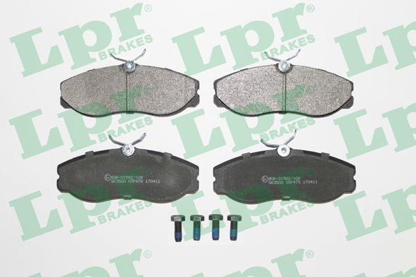 Jeu de 4 plaquettes de frein avant LPR 05P470 - OtoParts.ma