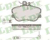 Jeu de 4 plaquettes de frein avant LPR 05P492A - OtoParts.ma