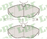 Jeu de 4 plaquettes de frein avant LPR 05P493 - OtoParts.ma