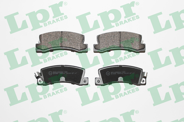 Jeu de 4 plaquettes de frein arrière LPR 05P514 - OtoParts.ma