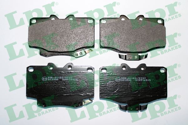 Jeu de 4 plaquettes de frein avant LPR 05P515 - OtoParts.ma
