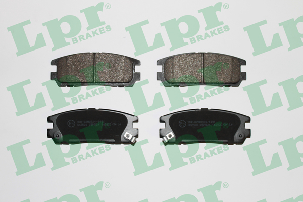 Jeu de 4 plaquettes de frein avant LPR 05P524 - OtoParts.ma