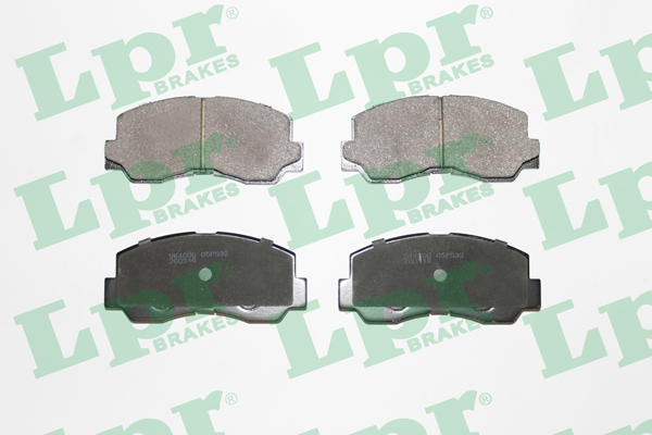 Jeu de 4 plaquettes de frein avant LPR 05P532 - OtoParts.ma