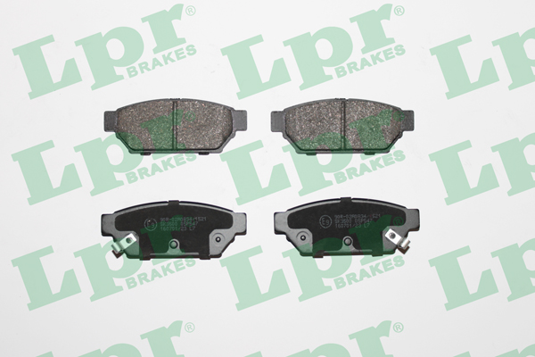 Jeu de 4 plaquettes de frein arrière LPR 05P547 - OtoParts.ma