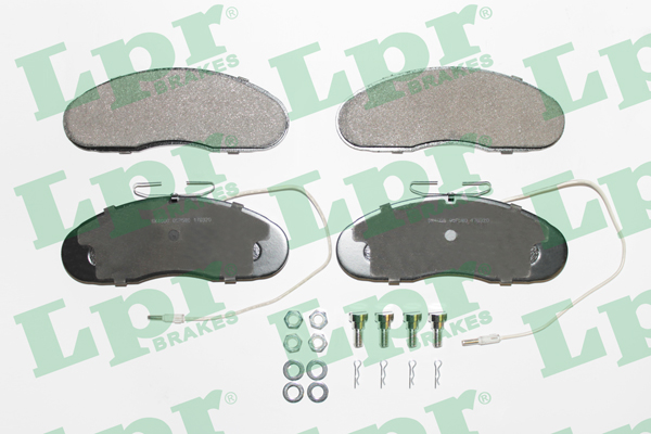 Jeu de 4 plaquettes de frein avant LPR 05P580 - OtoParts.ma