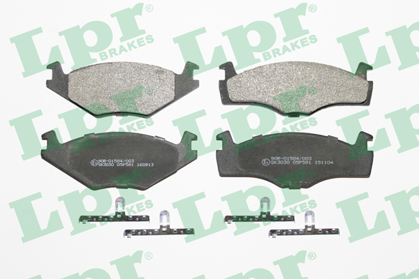 Jeu de 4 plaquettes de frein avant LPR 05P591 - OtoParts.ma