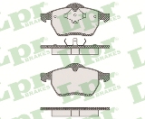 Jeu de 4 plaquettes de frein avant LPR 05P612 - OtoParts.ma