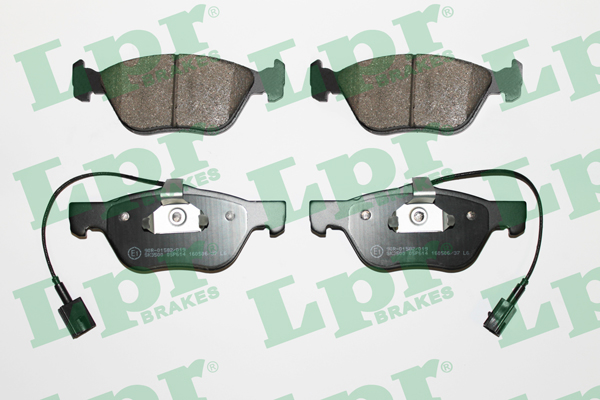 Jeu de 4 plaquettes de frein avant LPR 05P614 - OtoParts.ma