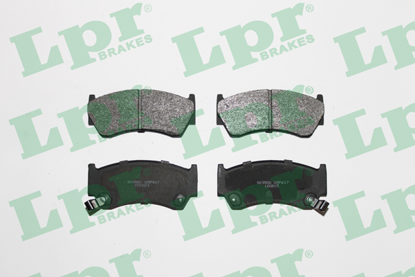 Jeu de 4 plaquettes de frein avant LPR 05P617 - OtoParts.ma