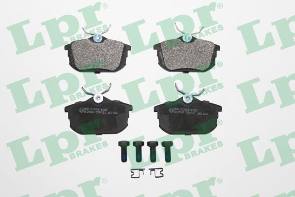 Jeu de 4 plaquettes de frein avant LPR 05P621 - OtoParts.ma