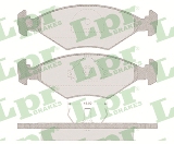 Jeu de 4 plaquettes de frein avant LPR 05P632 - OtoParts.ma