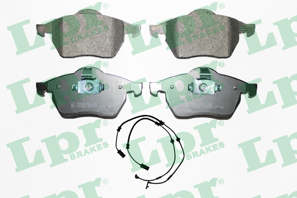 Jeu de 4 plaquettes de frein avant LPR 05P635A - OtoParts.ma