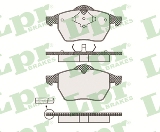 Jeu de 4 plaquettes de frein avant LPR 05P639 - OtoParts.ma