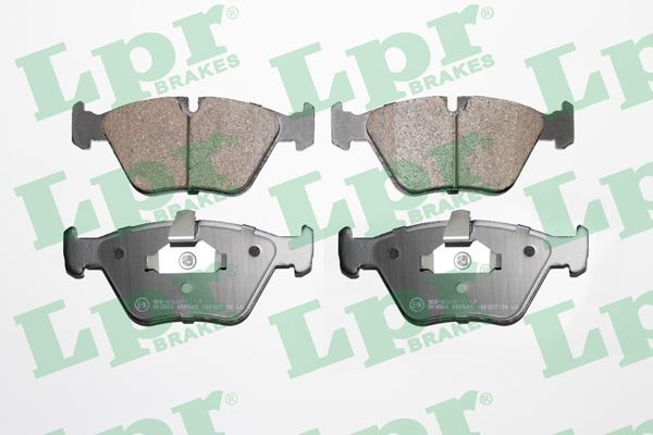 Jeu de 4 plaquettes de frein avant LPR 05P649 - OtoParts.ma