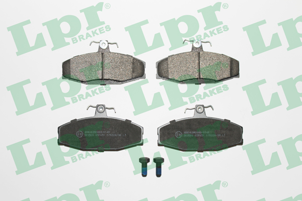 Jeu de 4 plaquettes de frein avant LPR 05P651 - OtoParts.ma