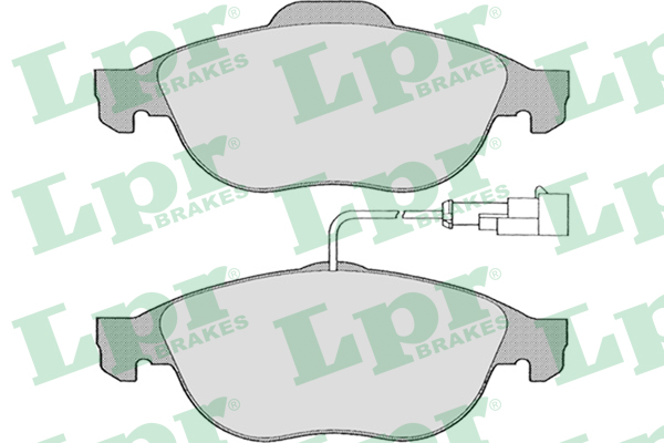 Jeu de 4 plaquettes de frein avant LPR 05P664 - OtoParts.ma