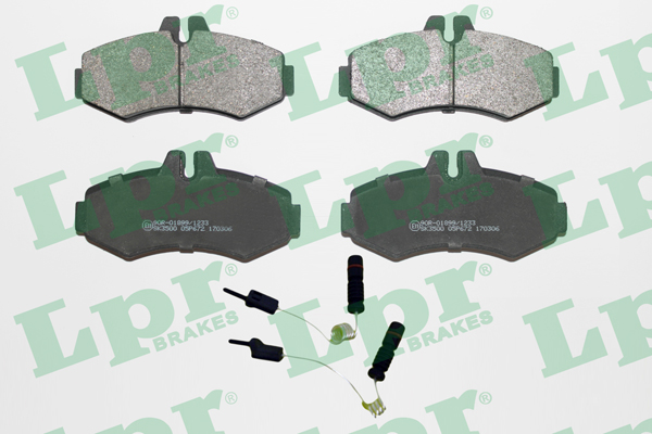 Jeu de 4 plaquettes de frein avant LPR 05P672A - OtoParts.ma