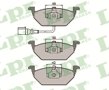 Jeu de 4 plaquettes de frein avant LPR 05P692 - OtoParts.ma
