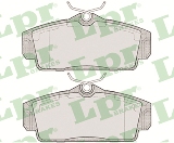 Jeu de 4 plaquettes de frein avant LPR 05P706 - OtoParts.ma