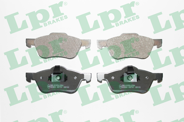 Jeu de 4 plaquettes de frein avant LPR 05P707 - OtoParts.ma