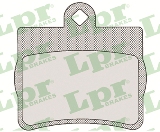 Jeu de 4 plaquettes de frein arrière LPR 05P725 - OtoParts.ma