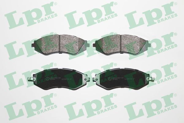 Jeu de 4 plaquettes de frein avant LPR 05P729 - OtoParts.ma