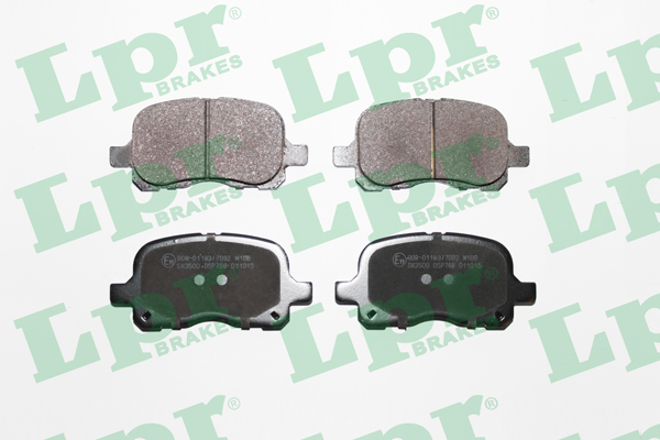 Jeu de 4 plaquettes de frein arrière LPR 05P768 - OtoParts.ma