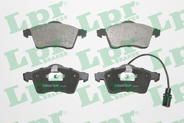 Jeu de 4 plaquettes de frein avant LPR 05P787 - OtoParts.ma