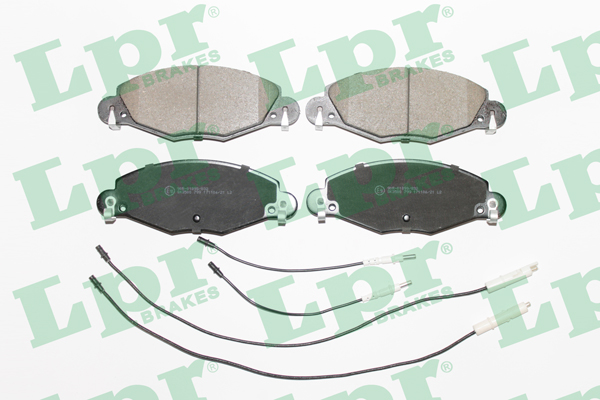 Jeu de 4 plaquettes de frein avant LPR 05P799 - OtoParts.ma
