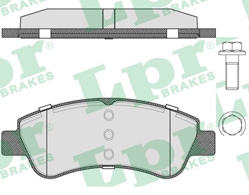 Jeu de 4 plaquettes de frein avant LPR 05P802 - OtoParts.ma