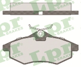 Jeu de 4 plaquettes de frein avant LPR 05P805 - OtoParts.ma