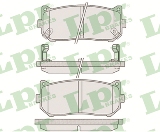 Jeu de 4 plaquettes de frein arrière LPR 05P808 - OtoParts.ma