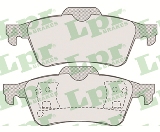 Jeu de 4 plaquettes de frein arrière LPR 05P815 - OtoParts.ma