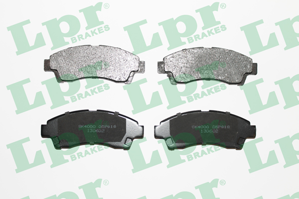 Jeu de 4 plaquettes de frein avant LPR 05P818 - OtoParts.ma