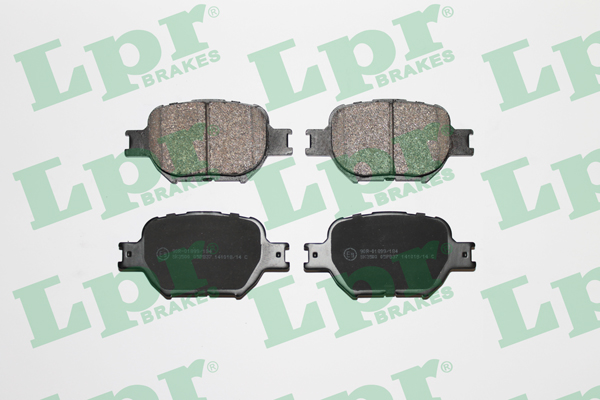 Jeu de 4 plaquettes de frein avant LPR 05P837 - OtoParts.ma