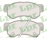 Jeu de 4 plaquettes de frein arrière LPR 05P847 - OtoParts.ma