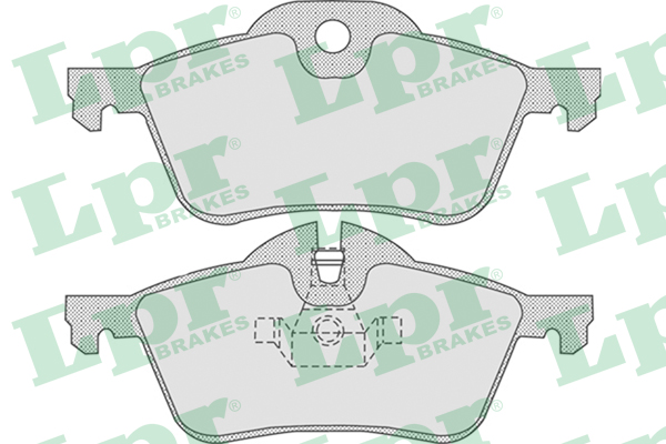 Jeu de 4 plaquettes de frein avant LPR 05P851 - OtoParts.ma