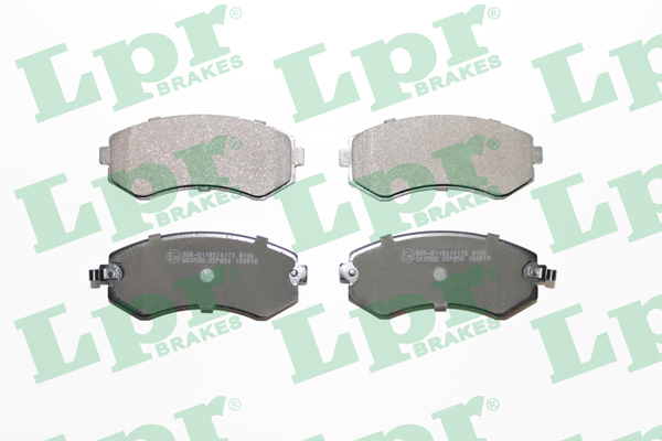 Jeu de 4 plaquettes de frein avant LPR 05P856 - OtoParts.ma
