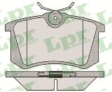 Jeu de 4 plaquettes de frein arrière LPR 05P868 - OtoParts.ma
