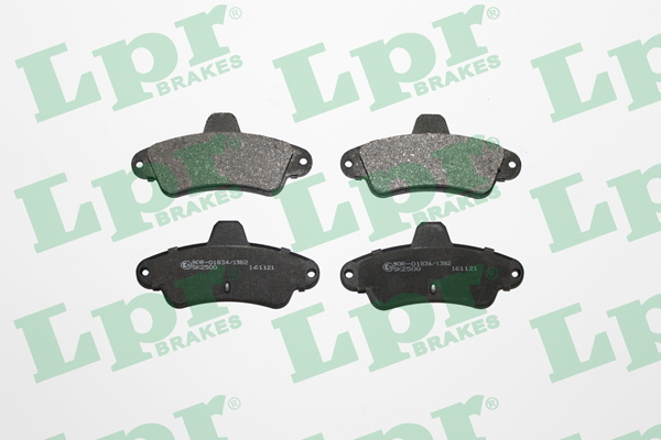 Jeu de 4 plaquettes de frein arrière LPR 05P870 - OtoParts.ma
