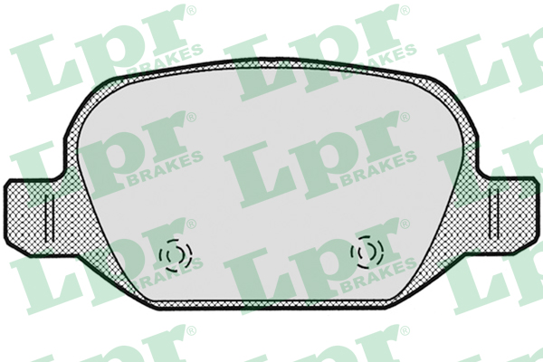 Jeu de 4 plaquettes de frein arrière LPR 05P871 - OtoParts.ma
