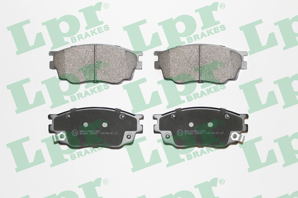 Jeu de 4 plaquettes de frein avant LPR 05P877 - OtoParts.ma