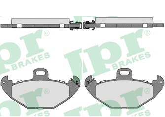 Jeu de 4 plaquettes de frein arrière LPR 05P883 - OtoParts.ma