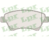 Jeu de 4 plaquettes de frein avant LPR 05P911 - OtoParts.ma