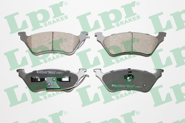 Jeu de 4 plaquettes de frein avant LPR 05P912 - OtoParts.ma