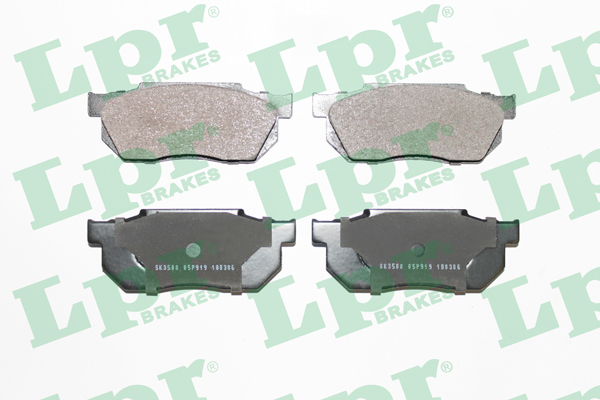 Jeu de 4 plaquettes de frein arrière LPR 05P919 - OtoParts.ma